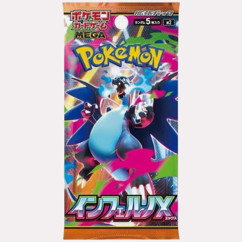 Pokemon Card Mega Inferno X Booster Pack (Japanese) - 5 Cards