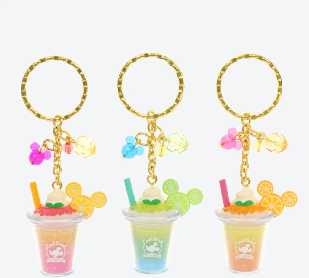 Tokyo Disney Resort Pair Key Chain Set Food Sample Tropical Drink