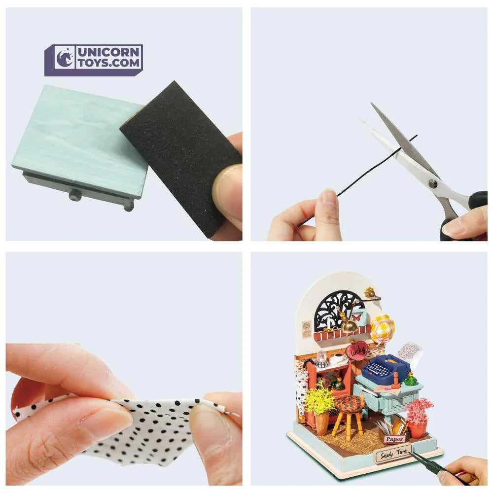 Record Mood | Robotime Rolife Tiny DIY Dollhouse Miniatures Kit Japanese Version